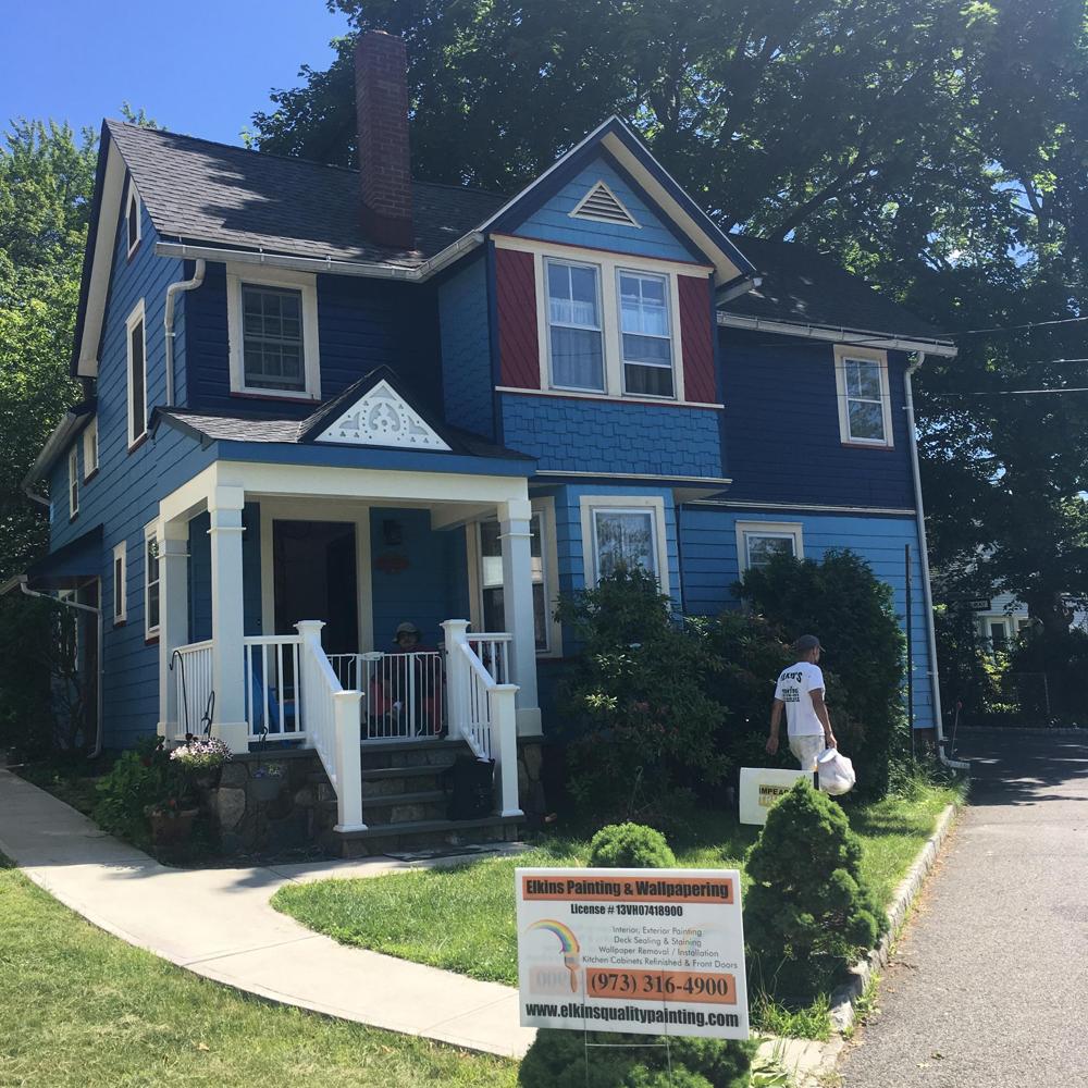 Exterior Residential Painting on Longview Ave in Denville, NJ Elkins